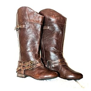 New Brown Leather Gianni Bini Women's Boots 6.5